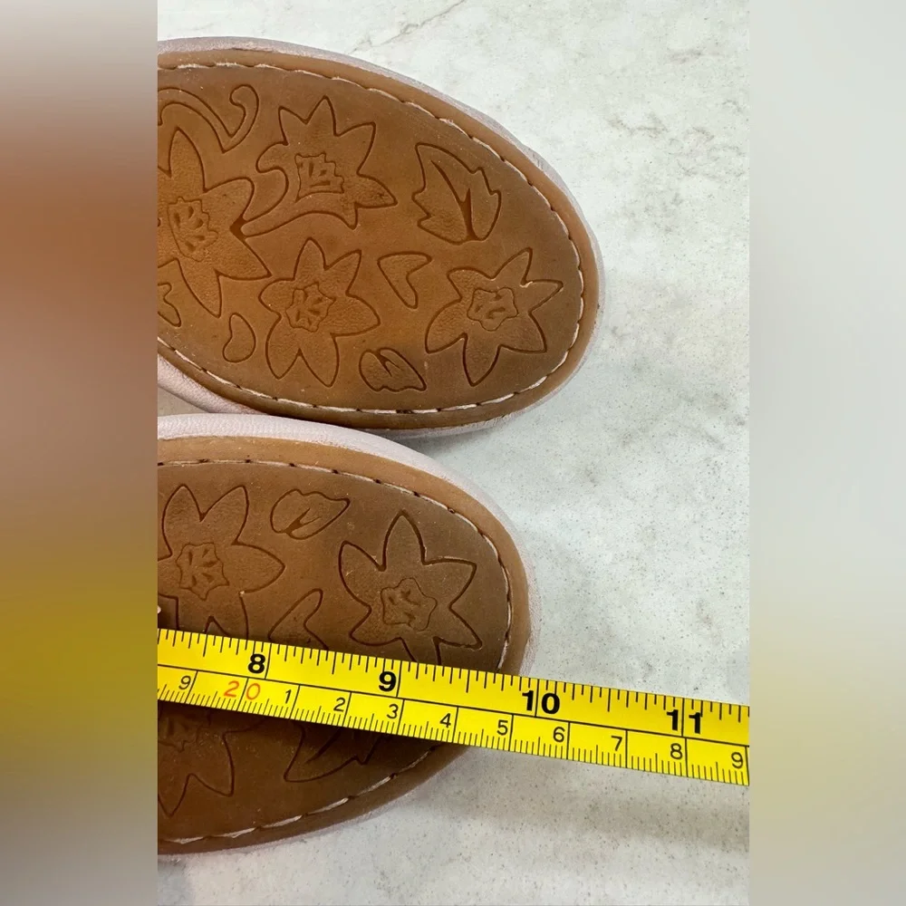 b.o.c. Leather Ballet Flats with rosette Size 7